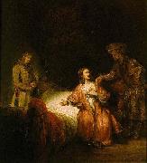 REMBRANDT Harmenszoon van Rijn Joseph Accused by Potiphar's Wife. oil painting on canvas